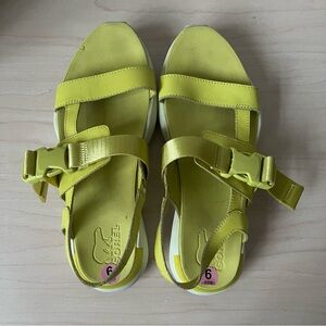 Sorel Vibrant Yellow Sculptural Sandal